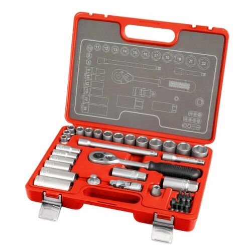 Extol racsnis dugókulcs készlet 39 db 3/8" (6522) 121786594