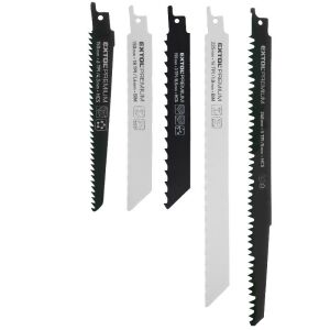 Set 5 lame fierastrau vertical, mix, Extol Premium, Bi-metal, HSS