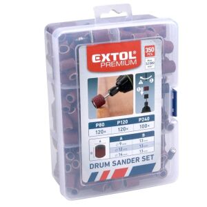 Extol Premium Mini Polishing Drums Set, 350 pieces, for Mini-Milling Machine 121787547 - Extol