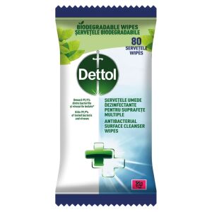 Dettol antibakteriális Felülettisztító kendő 80db 126940842
