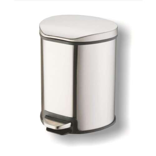 Viva Design 5L rozsdamentes acél pedálos szemetes lágy záródással