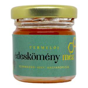 50g jar of Fennel Honey, Termelői brand, made in Hungary - Food & Drink