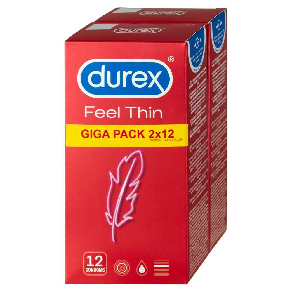 Durex Feel Thin Condom 2x12pcs