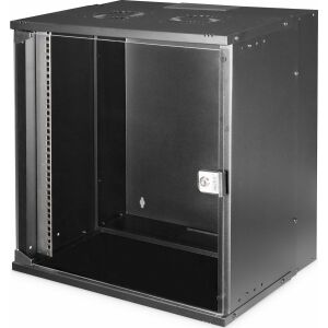 Zbliżenie szafy serwerowej Digitus 12U do montażu na ścianie - Szafa rack