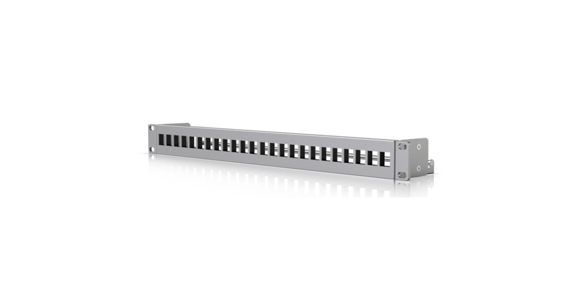 Ubiquiti Rack mount 24-port blank keystone patch panel | Pepita.com