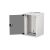 Equip 9U falra szerelhető állvány szekrény nyitott ajtóval, világosszürke