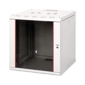 Стенен шкаф Equip EPM-12-6060-G-CBAA 12U, Светлосив, Преден изглед - Шкаф за стелажи