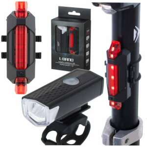 Reduced Price! - LED Bicycle Light Front and Rear Set USB