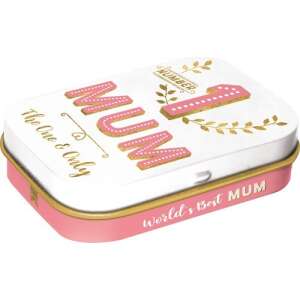 Number 1 Mum Mint Tin, World's Best Mum, Pink and Gold Design - Cukorka