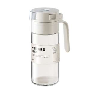 White Flippy oil dispenser with a handle, 550ml capacity - Oil & Vinegar Dispenser