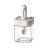 Flippy Spice Jar with Integrated Spoon and Lid, 300 ml, 7.1x7.1x14.8 cm, Grey 107455478