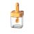 Flippy orange spice jar with integrated spoon and lid