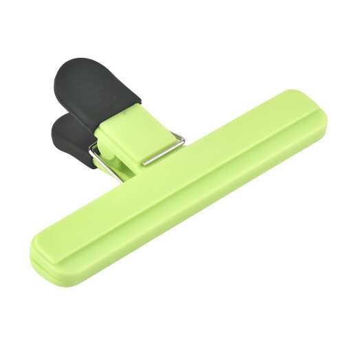 Zielony plastikowy zacisk do zamykania torebek, Cleste Multifunctional, Flippy, 15x7.5 cm