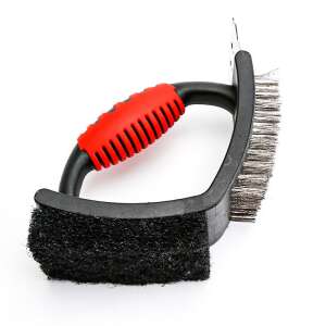 Flippy 3 in 1 Grill Cleaning Brush with Scraper and Sponge - Garden Grill, BBQ Accessory
