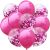 Bunch of KipHome pink and confetti balloons for party