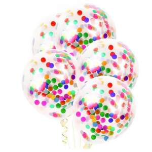 Set of 10 confetti balloons, 30 cm, multicolor, for party decoration - Balloon