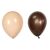 KipHome Set of 2 Latex Balloons, Brown and Beige Party Balloons