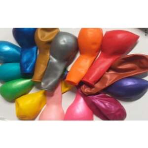 Set of 25 multicolored latex balloons, 13 cm, for parties - Balloon