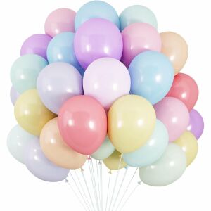Set of 25 KipHome pastel colored latex balloons - Balloon