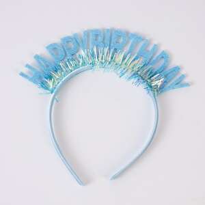 Bentiță KeepHome albastră cu mesajul La Mulți Ani pe fundal alb - Accesorii pentru petrecere