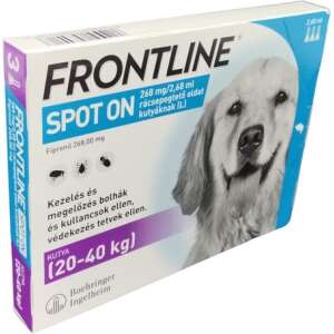 Frontline Spot On kutyáknak L (20-40 kg) (2.68 ml / pipetta | 3 pipetta) 94022376 Bolha- és kullancsriasztó