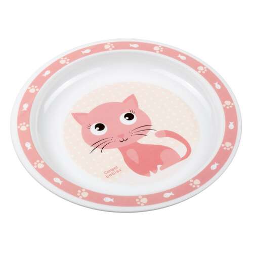 Canpol babies műanyag lapostányér - rózsaszín cica 38862151
