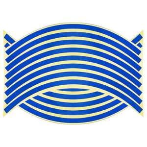 16 piece blue rim tape for 17 inch wheels - Car decorative strip