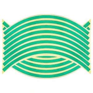16 pack green reflective rim tape for car wheels - Car decorative strip