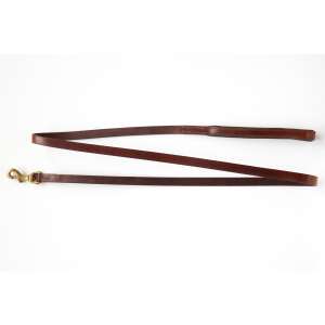 Prémium Bőr Kutyapóráz - Fekete - 180 cm