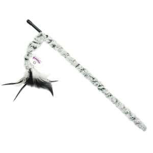 Pawise Macskaelőnnyel plüss farok macskajáték, interaktív macskajáték tollak és plüss farokkal - Cat