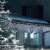 Flippx lumini de Crăciun tip ghirlandă, 38m, 1122 LED, alb rece, 8 efecte de lumină, IP44, exterior, interior, cablu negru, decorarea unei case