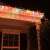 Multicolor LED Christmas lights, 286 LEDs, 10 meters long, icicle style, hanging on a house