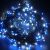 Coiled Flippy blue LED curtain string lights, 15m, 429 LEDs