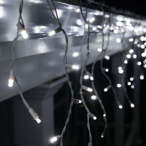 Lampki świąteczne Flippy, sople, 858 LED, zimna biel - Dekoracja sezonowa