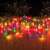 Flippy 35 meter 1001 LED Christmas lights, multi-color, flashing, decorating a fence