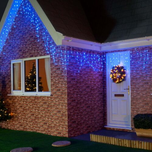 Flippy Karácsonyi Láncfűzér - Rojtos - 7m - 200 LED - Kék