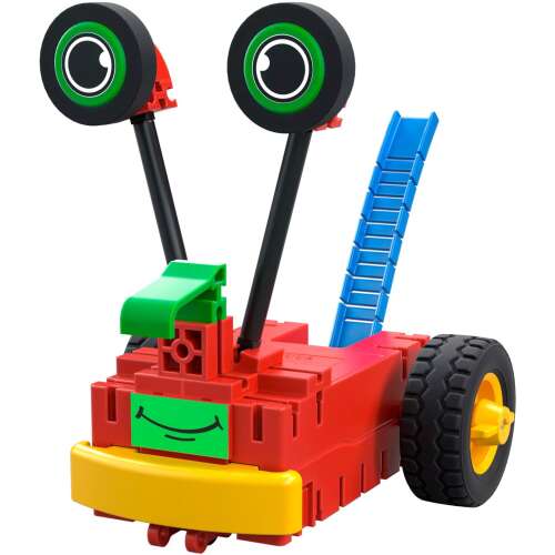 Robot Fischertechnik Early Coding Robotics, červený, zelený, žltý, modrý, čierny, 55 dielov, postav si vlastného robota, programovanie pre deti, STEM hračky