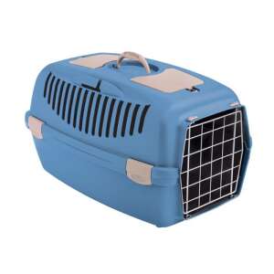 Transport cage Gulliver 2 with metal door 55x36x35cm blue 107521271 - Transporter, skrzynia samochodowa dla zwierząt domowych