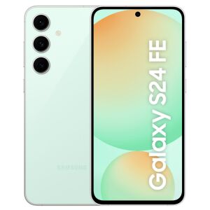 Samsung Galaxy S24 FE 5G Culoare mentă, numele produsului pe ecran - Samsung Telefoane mobile