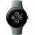 Google Pixel Watch 2 LTE okosóra elölnézete 1,2" AMOLED kijelzővel, arany tokkal és szürke szíjjal, fitnesz adatokkal