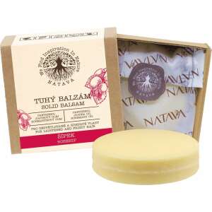 Balsam Solid Natava pentru Păr Deschis la Culoare și Creț cu Macese - Balsam de păr