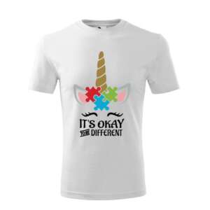 Rendben van, ha más vagy póló unikornis autizmus tudatosság dizájnnal - Ajándék póló