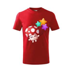 Személyre szabott gyerek póló rajzfilm gomba és csillagok mintával - Ajándék póló