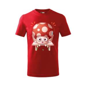 Személyre szabott gyerek póló gomba rajzfilmfigurával - Ajándék póló