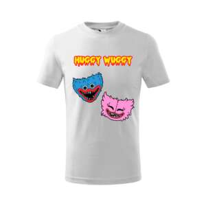 Huggy Wuggy gyerek póló, fehér, Huggy Wuggy karakterrel - Ajándék póló