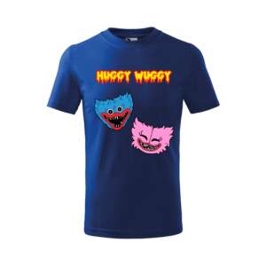 Kék Huggy Wuggy póló gyerekeknek, rajzfilm karakteres póló - Ajándék póló