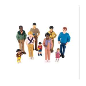 Miniland Rôzne rodiny sveta 9 figúrok Sada na hranie, sada 9 rôznych rodinných figúrok na imaginatívnu hru a učenie sa o rôznych kultúrach - Miniland