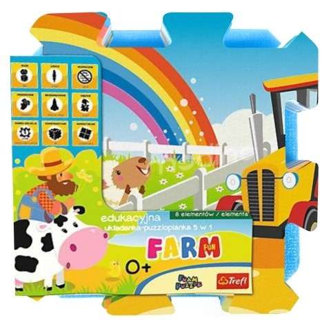 Trefl Szivacs puzzle 8db - Farm 30308620