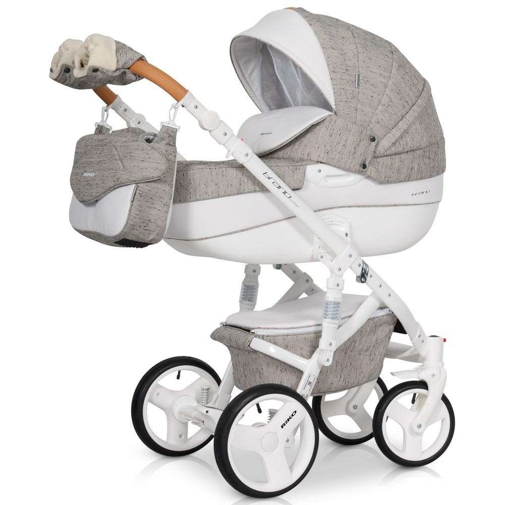 Riko Brano Luxe 3in1 multifunkciós Babakocsi - barna