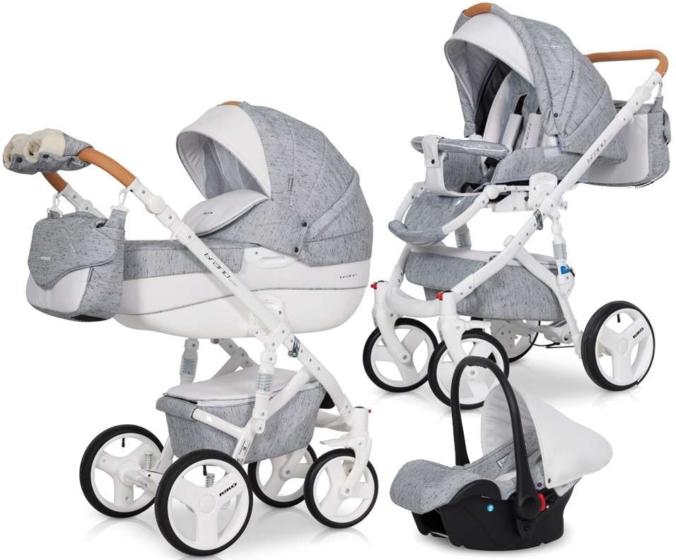 Riko Brano Luxe 3in1 multifunkciós Babakocsi - szürke